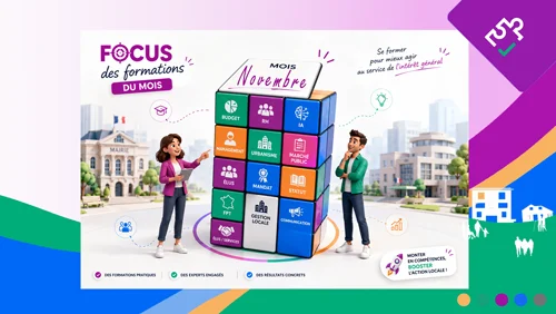 Programme de formations territoriales de novembre 2026 dédié aux collectivités locales : dialogue social, finances, urbanisme.